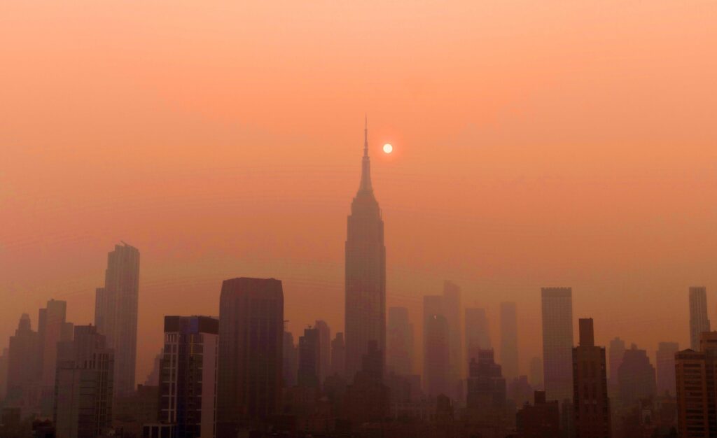 NYC under smoke alarm